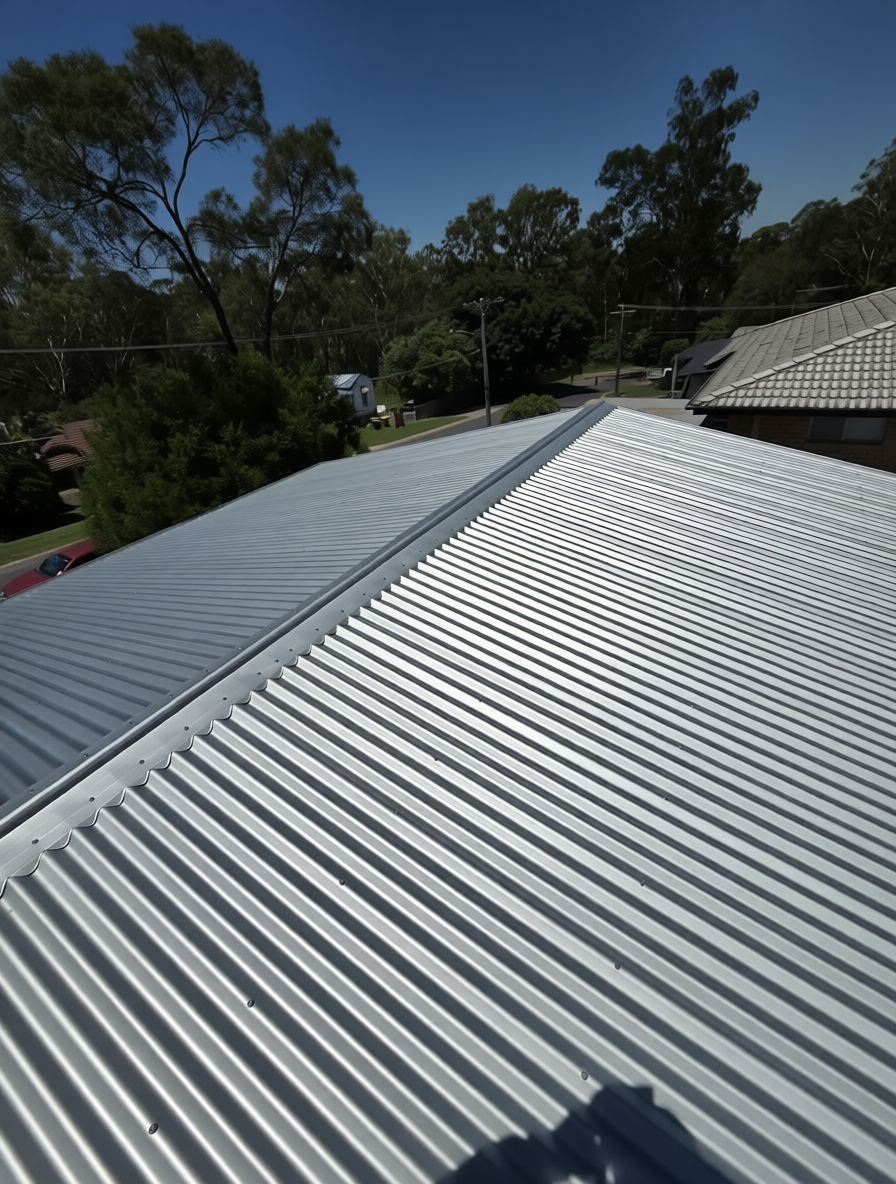 New Colorbond metal re-roof with a clean, durable finish